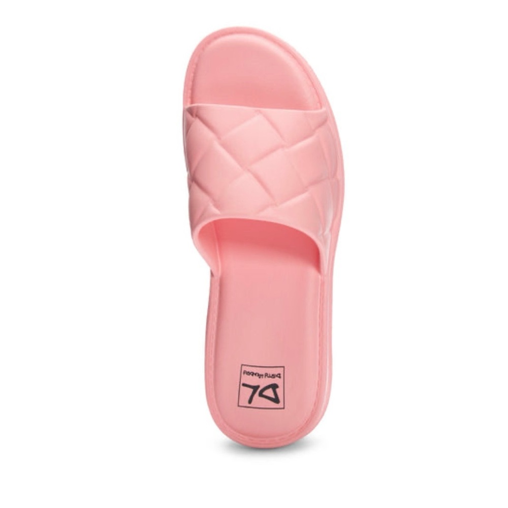 Chinese Laundry Pink slip on Quilted Sandals